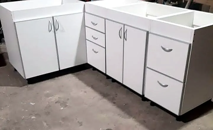 Módulos blancos para armar tu cocina